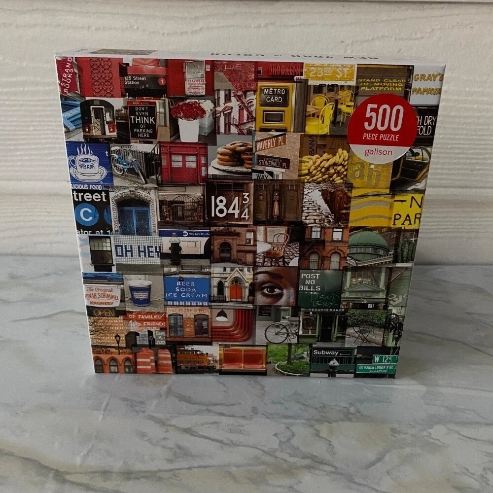 Galison New York in Color 500 Piece Jigsaw Puzzle‎ Adult Kids Family Fun New